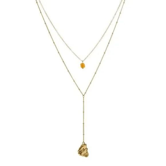 2/$21 Ladies Fashion Stone Drop Necklace - Picture 4 of 6